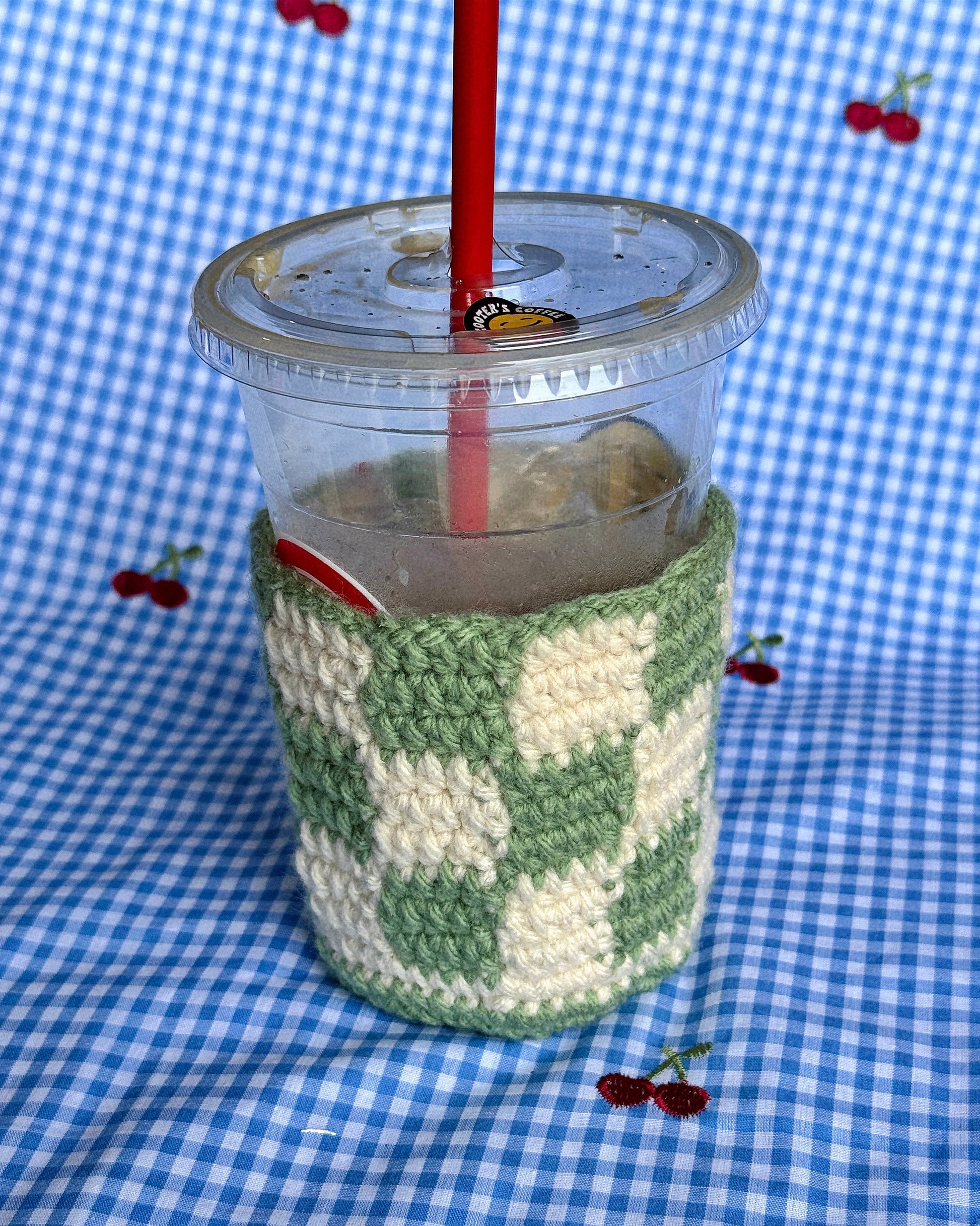 Iced Matcha Cozy katnaps and crafts