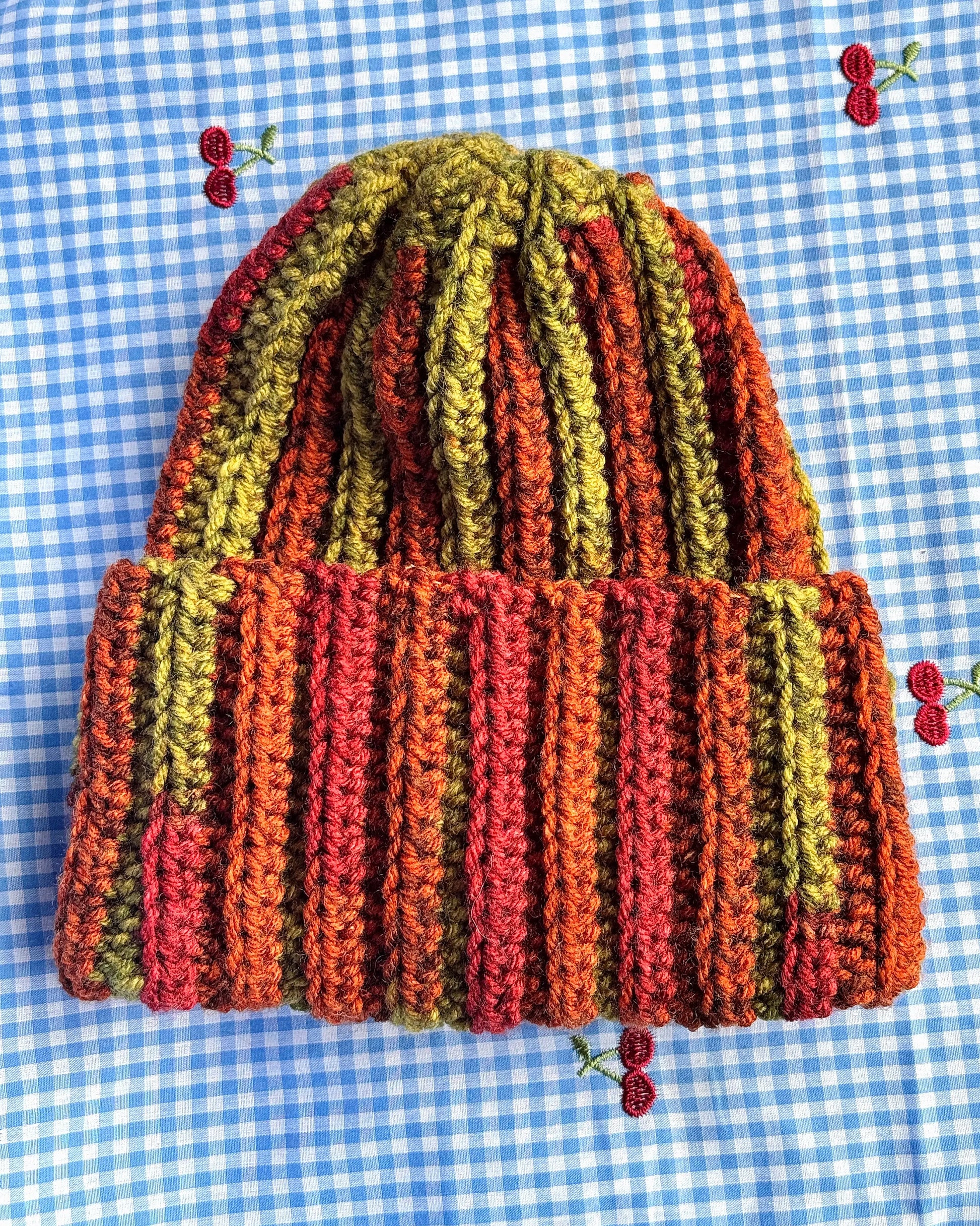 Moody Skies - Ribbed Beanie katnaps and crafts