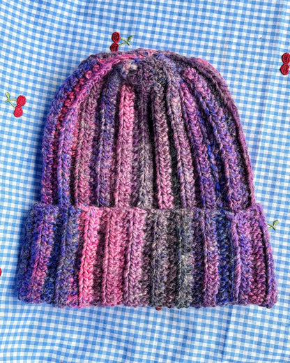 Moody Skies - Ribbed Beanie katnaps and crafts