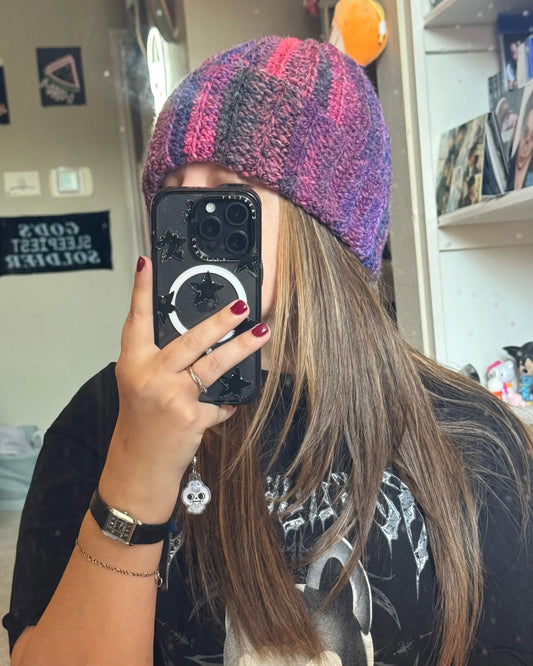Moody Skies - Ribbed Beanie katnaps and crafts